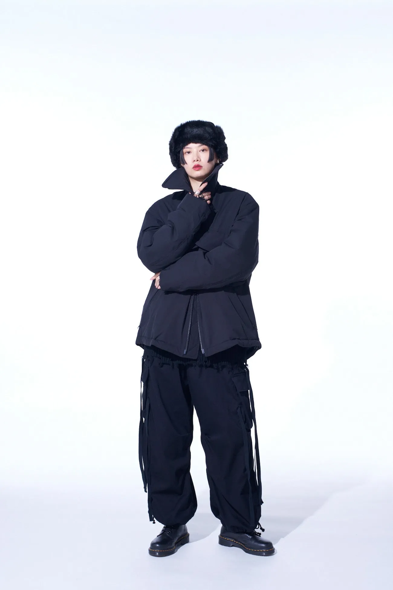 WATER-REPELLENT STRETCH TAFFETA OVERSIZED PUFFER BLOUSON