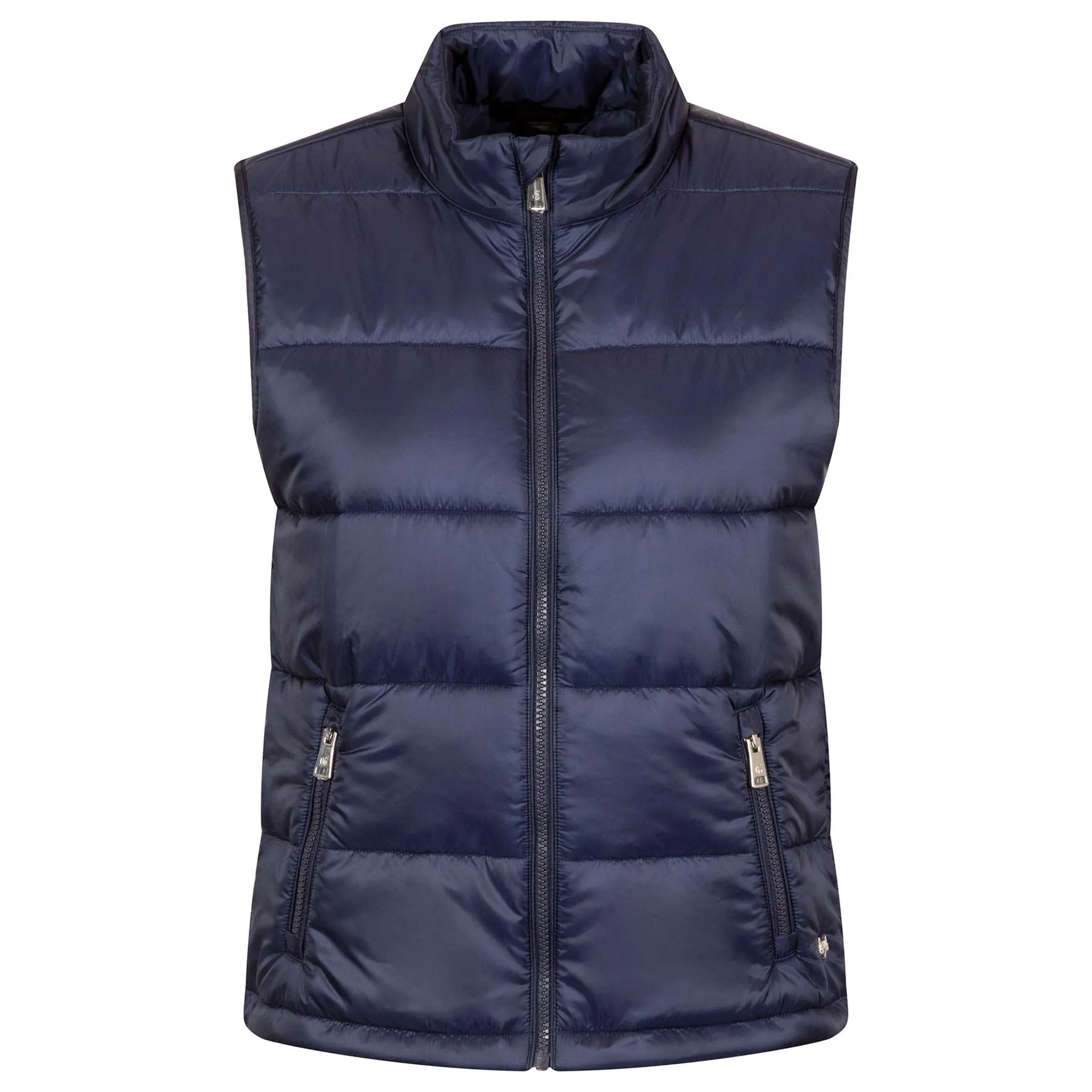 Womens Aries Channel Quilted Vest Maltese Blue - AW24