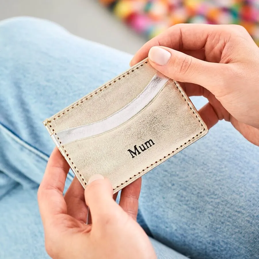 Womens Leather Credit Card Holder