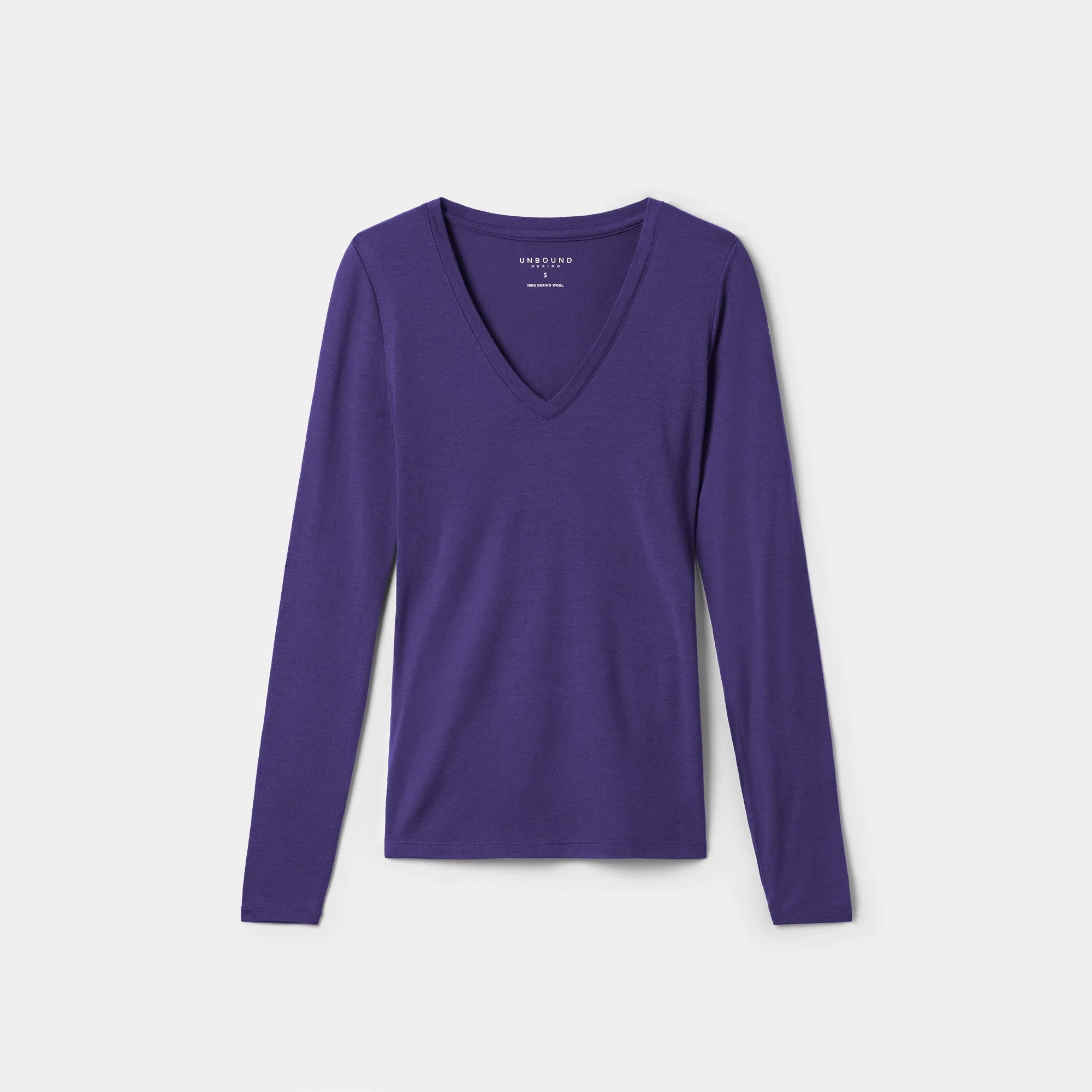 Women's Slim Merino Long Sleeve V-Neck