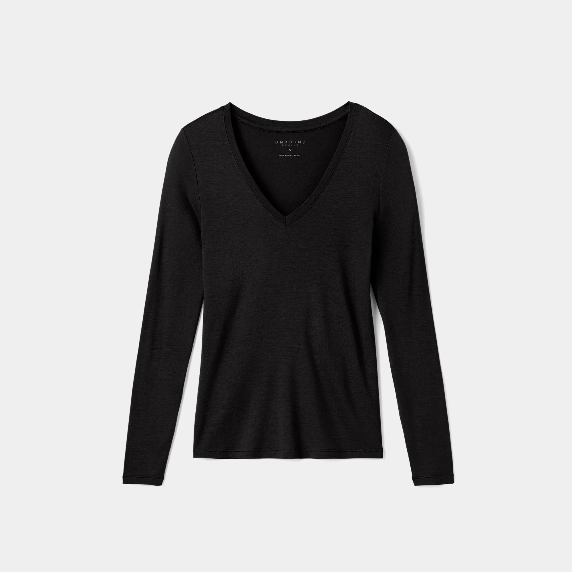 Women's Slim Merino Long Sleeve V-Neck