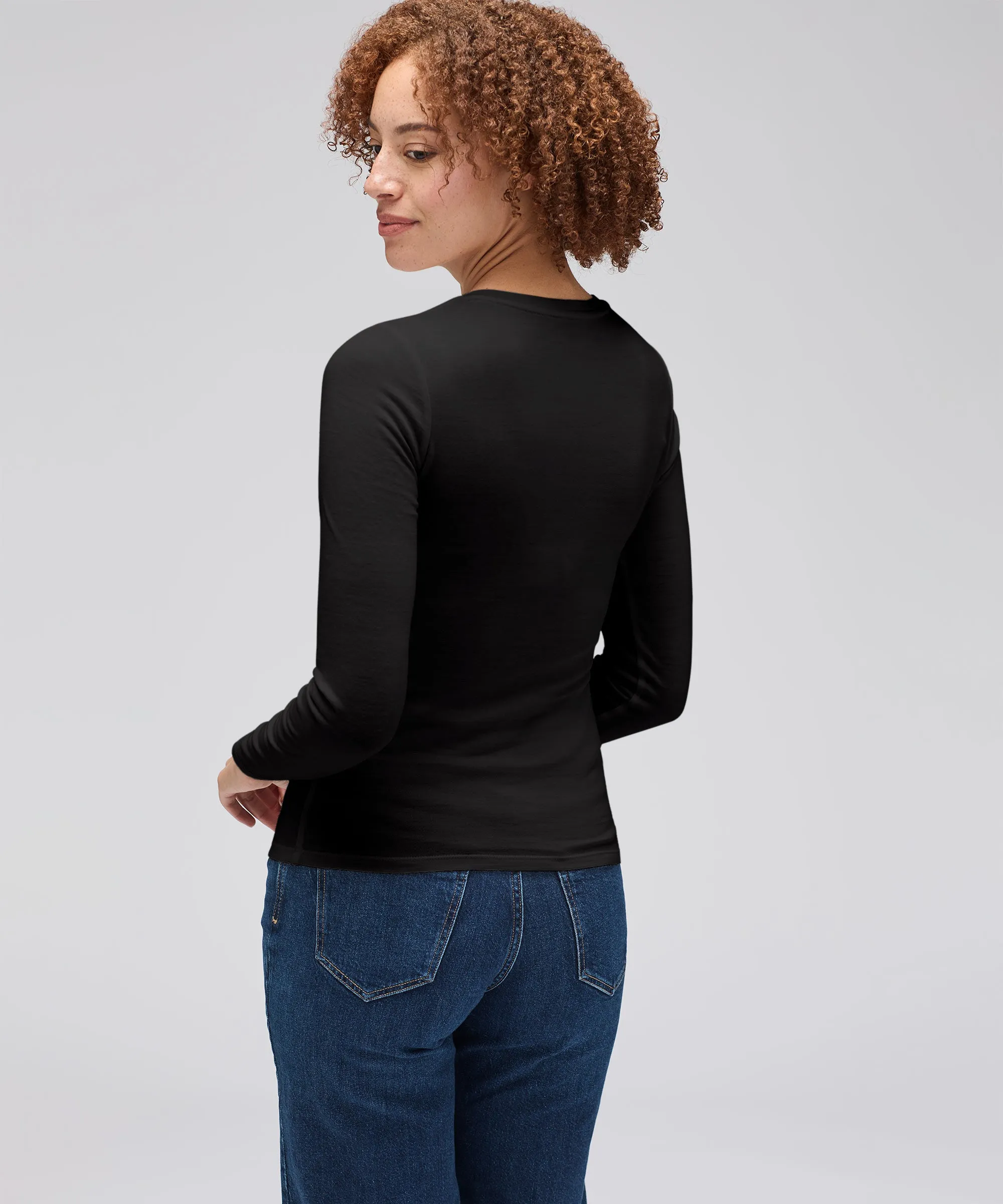 Women's Slim Merino Long Sleeve V-Neck