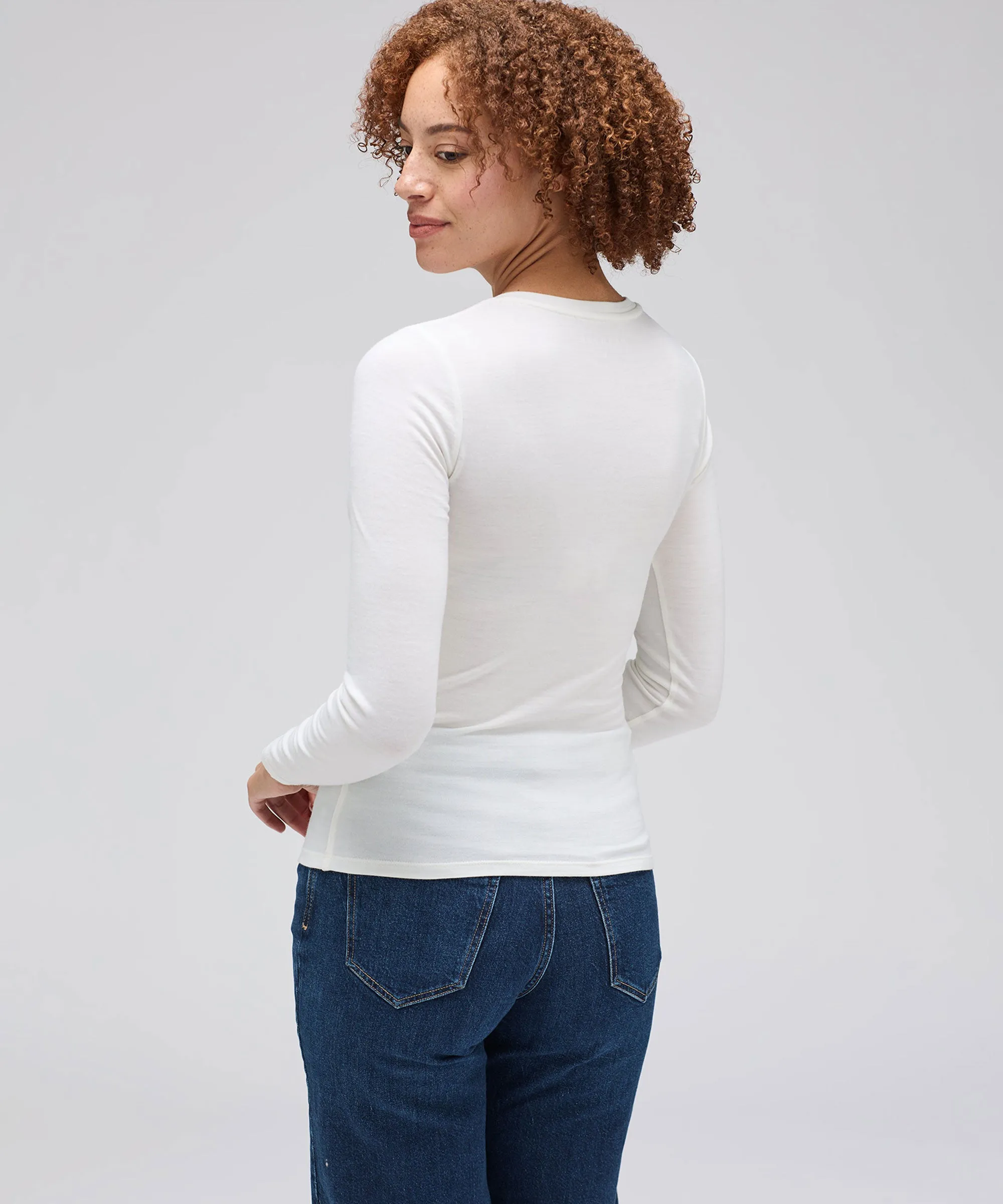 Women's Slim Merino Long Sleeve V-Neck