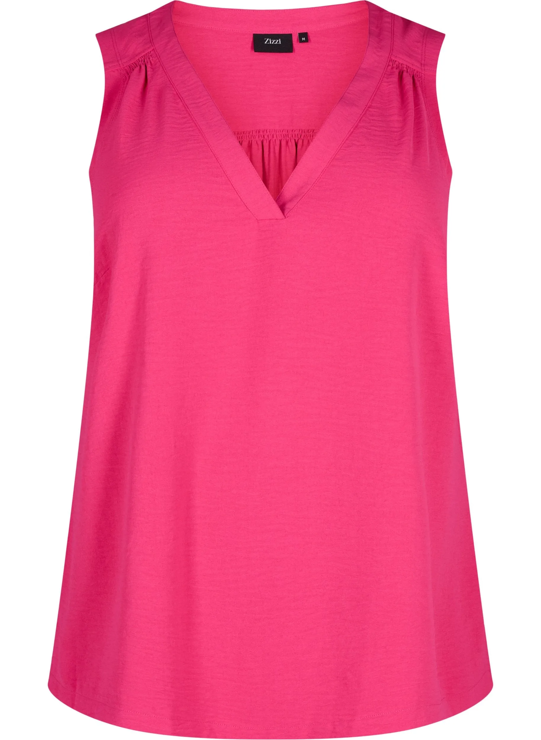 Zizzi Fiffa Sleeveless Top in Pink